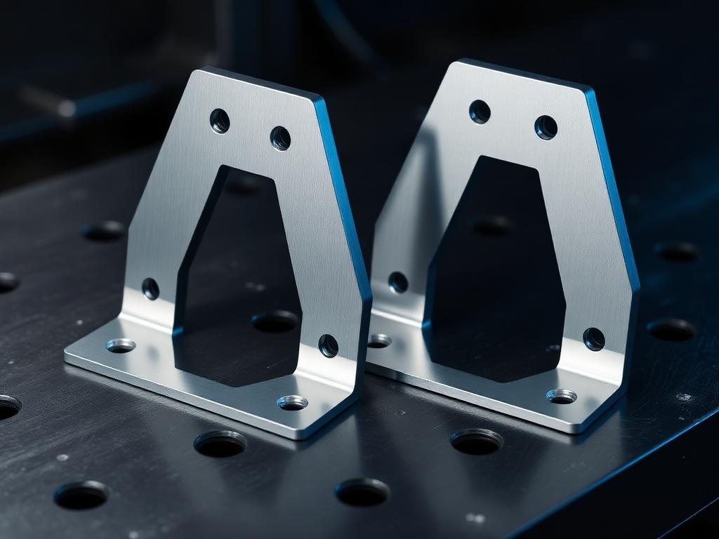 Aluminium brackets — custom CNC machined by CNC-Parts.com.au