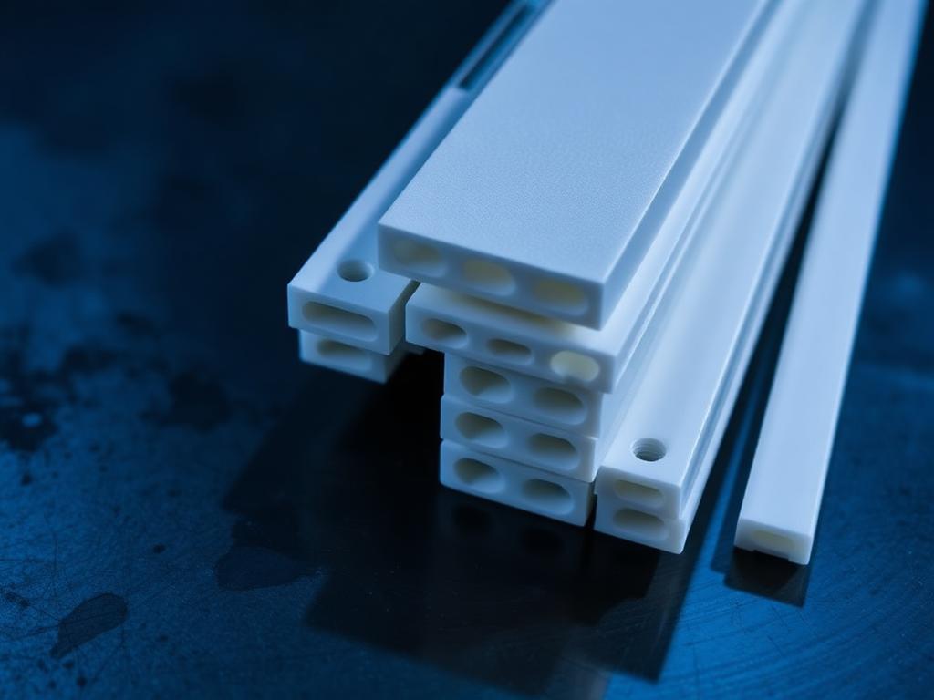 Plastic wear strips — custom CNC machined by CNC-Parts.com.au